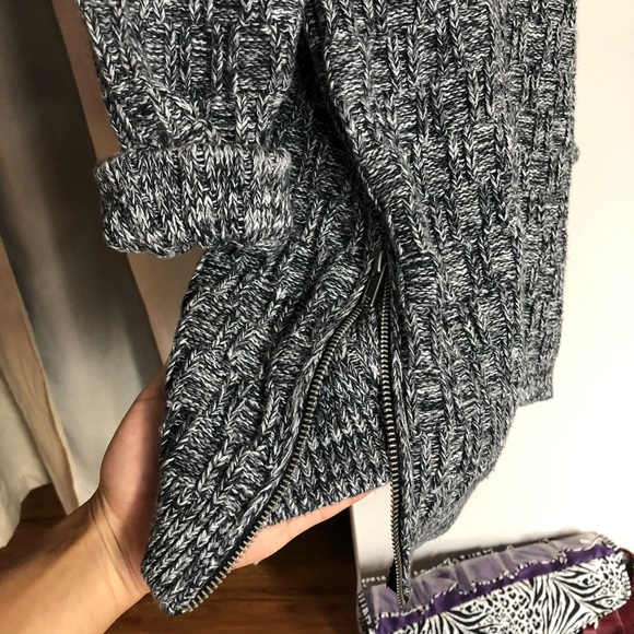 Pacsun Long Sweater Heather Grey Black Size Small - Picture 4 of 4